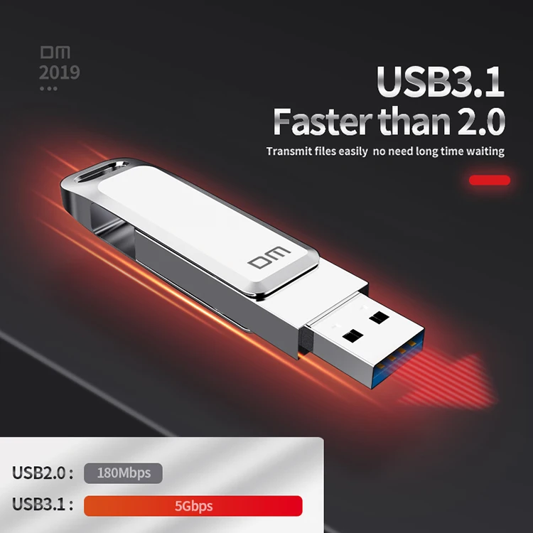 Original 256G Usb Flash Drive OEM/ODM USB 3.1 Type C 1G 8G 16G 64G 128G U Disk