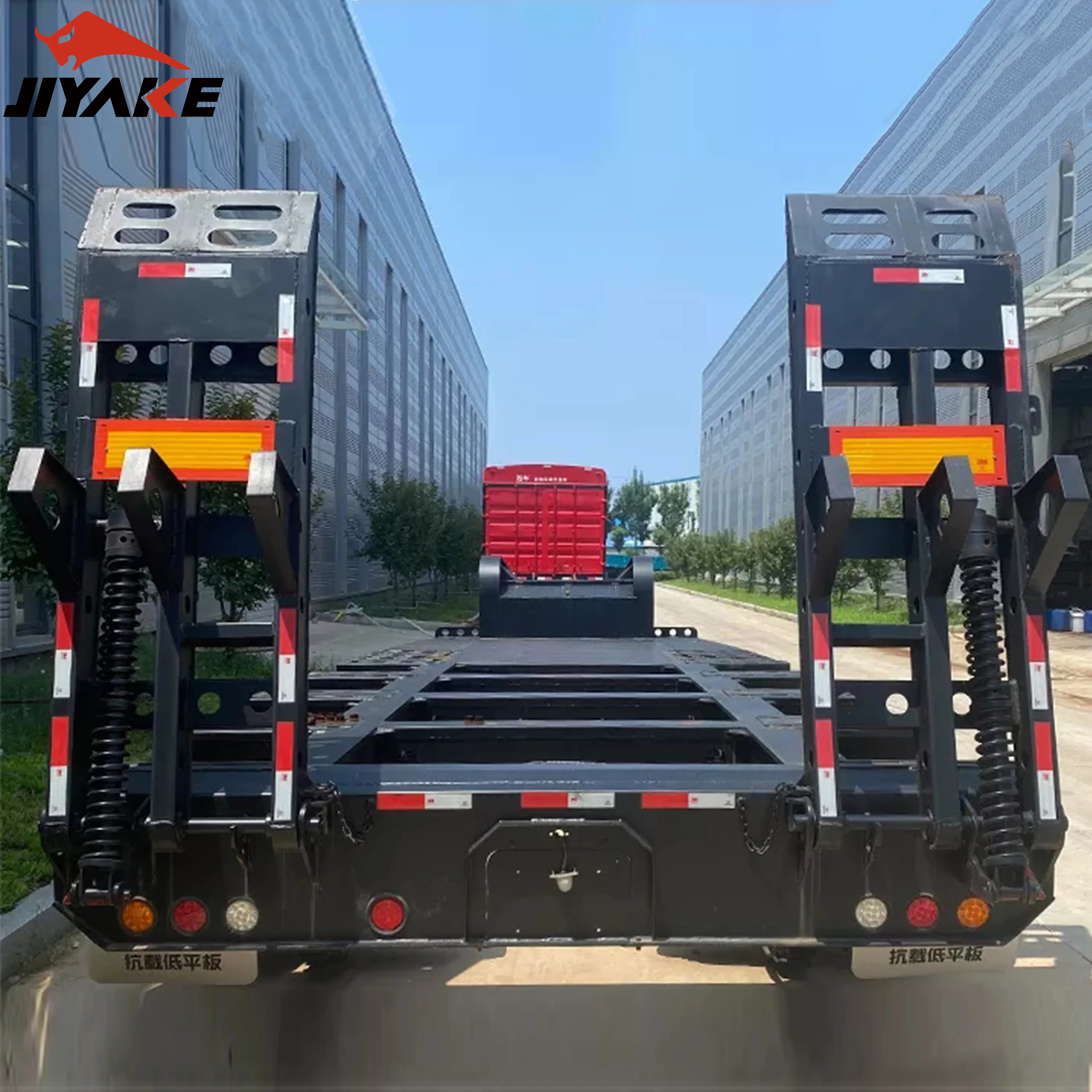 2/3/4/5 Axis Customized Lowbed Lowboy Low Bed Low Loader Modular Semi Trailer Heavy Duty for Machine Transport