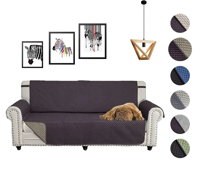 Universal Velvet Stretch Sofa Cover Slipcover Elastic Couch Cover Leather Furniture Protector from Pet