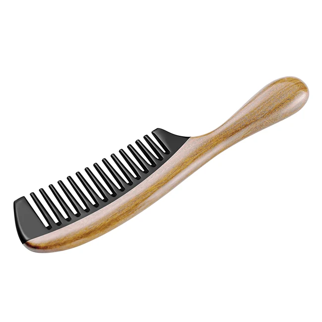 
Handmade custom logo detangle wooden hair combs and brushes 