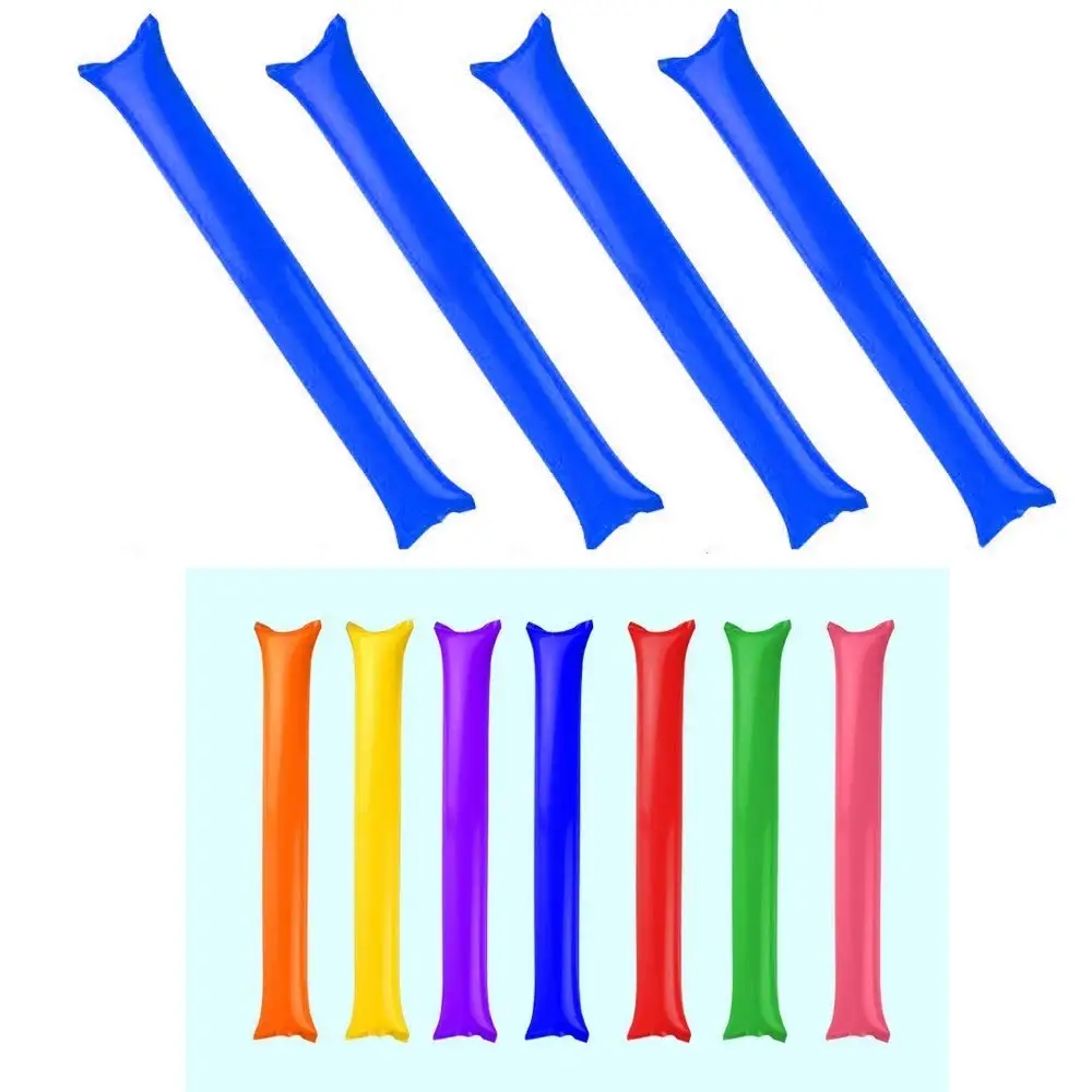 Custom Cheering Stick Balloons Bang Inflatable Sticks Thunder Red Blue Cheer Inflatable Stick Toys