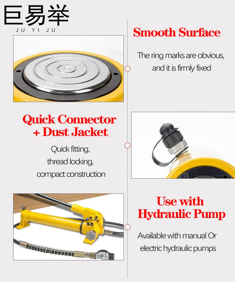 Rsc-20150 Single Acting Hydraulic Cylinder Jacks 20Ton 150mm Hydraulic Cylinder Parts Convenient Carry Mini Hydraulic Tools