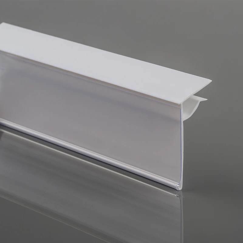 Vega Plastic label holder shelf talker data strip PVC price tag holder for supermarket shelves
