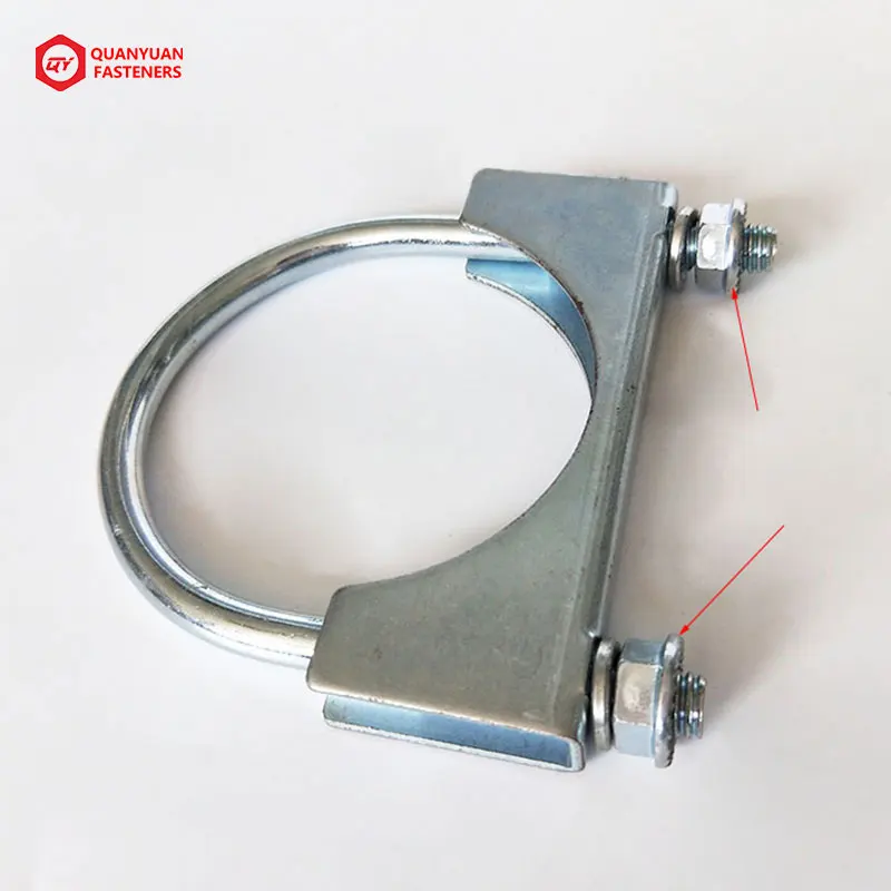 U Bolt Muffler Clamps Exhaust Pipe Clamp Saddle type Stainless Steel hose clamp