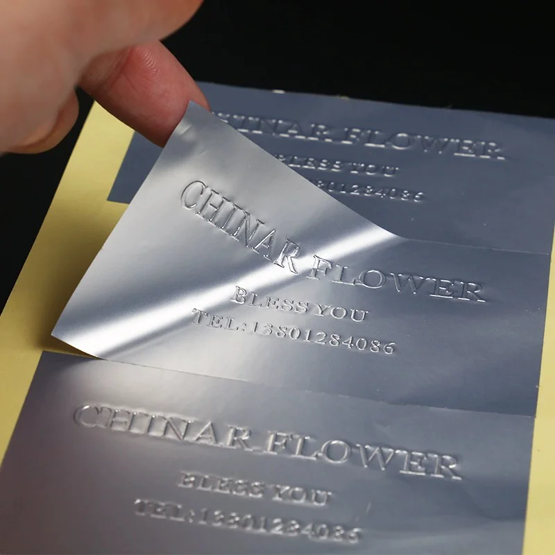 Custom Printing Brand Logo PVC Self-adhesive Die Cut Gold Silver Sticker Bottle Waterproof Stickers