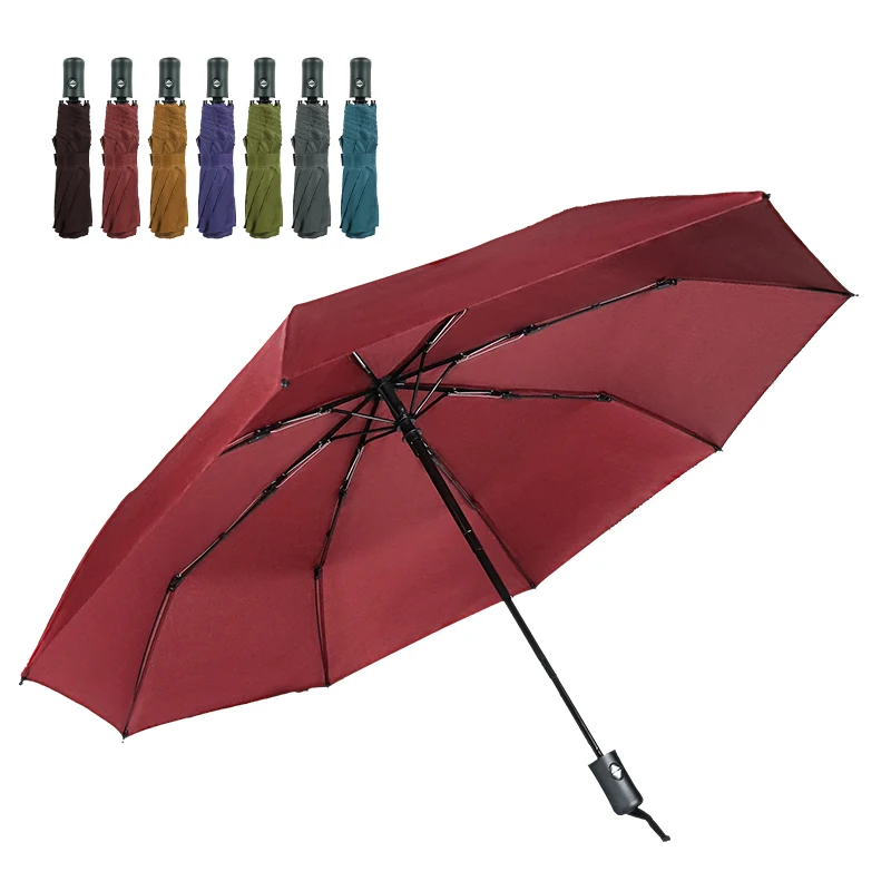 Wholesale Reverse Automatic Folded Rain Cane Umbrella Foldable Umbrella Promotional Umbrella With Fan
