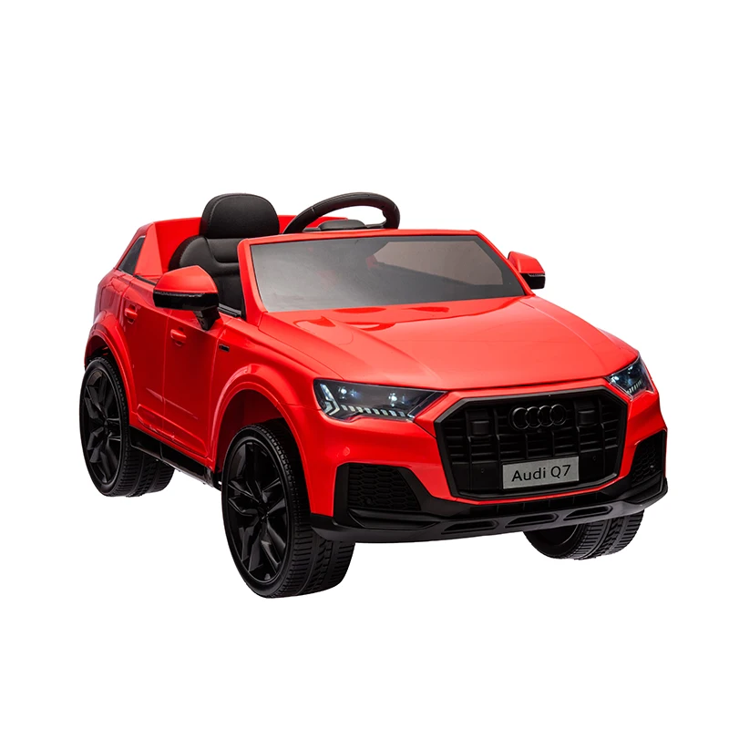 Licensed Audi Q7 kids cars electric ride on car 12v with remote control 4WD children electric toy cars for kids to drive