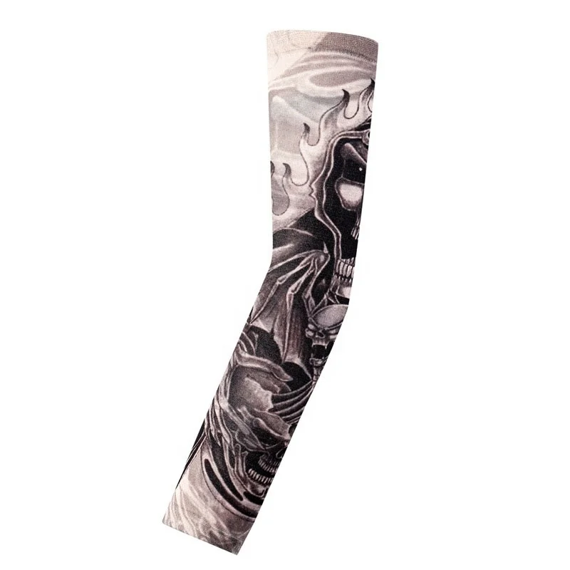 New Arm Sleeves Sunscreen Sleeves Body Tattoo Cooling Sport Cycling sleeve for motorcycle riders