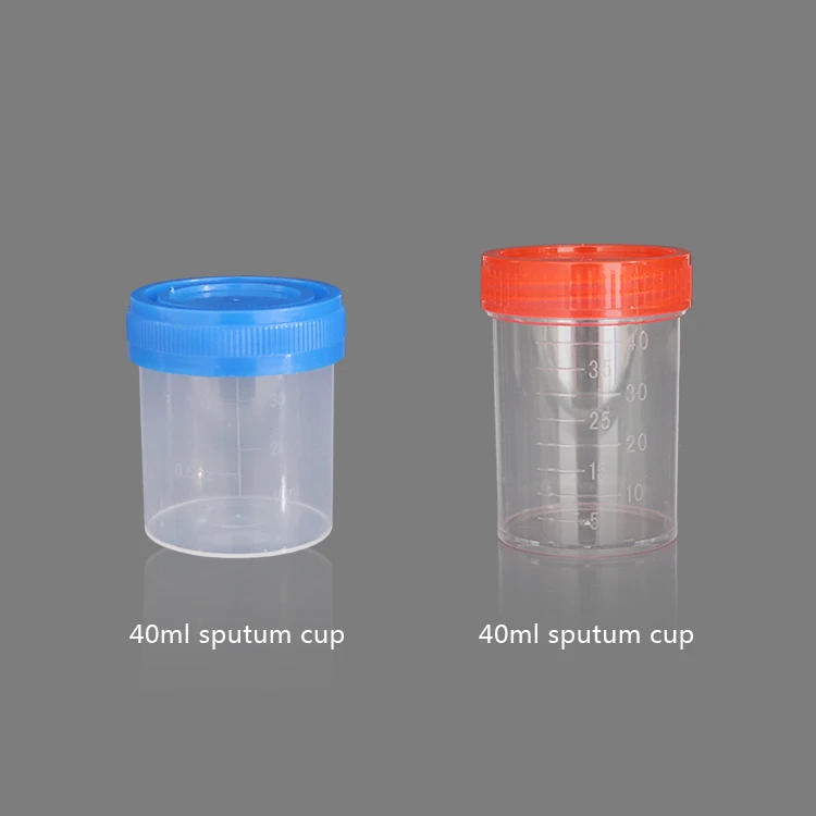 Factory wholesale disposable sputum cup with lid for aseptic sampling and collection of sample specimens