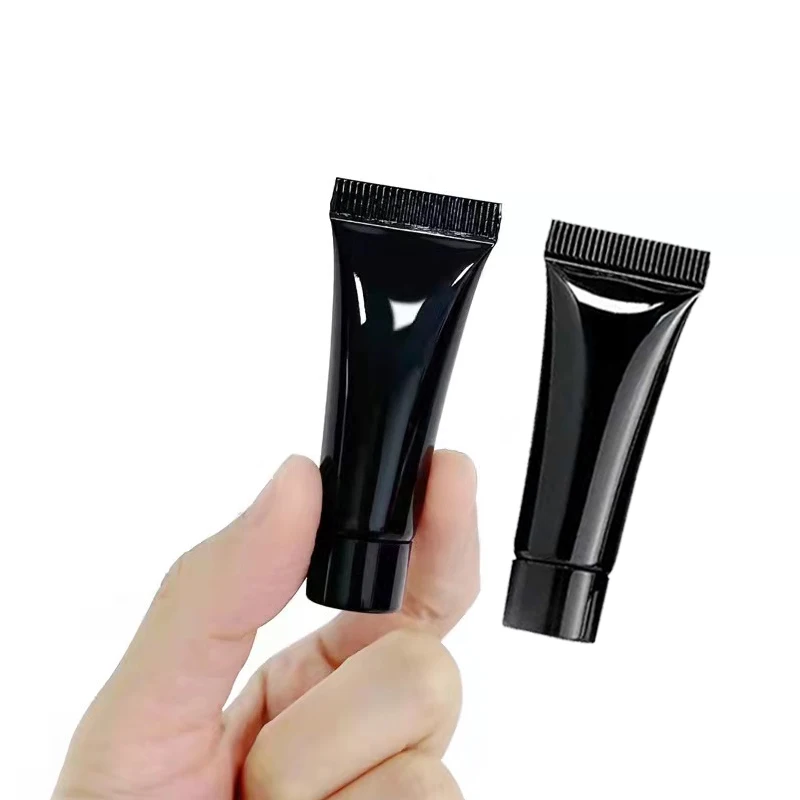 10ml 20ml 30ml 50ml 100ml 120ml 150ml 200ml black PE Plastic Empty Squeeze  Hand Cream Tube Cosmetic Packaging Tubes in store