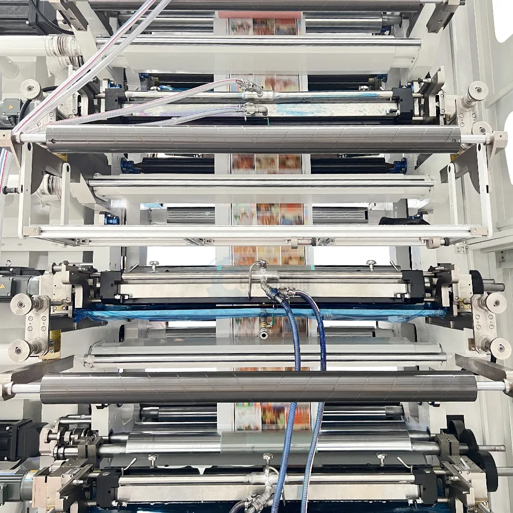 2024 newly stack printing machine flexographic printers servo mottor control for  bopp opp pe 300m/min