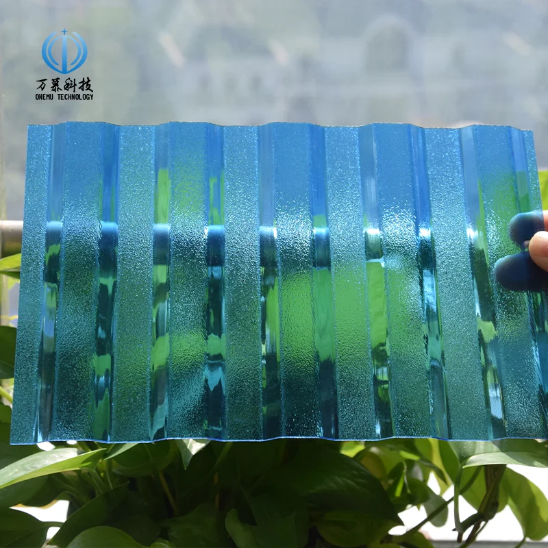 Light Corrugated Sheet Transparent Colour Outdoor Roof Car Canopy 1mm 1.2mm Polycarbonate PC Clean Sheet