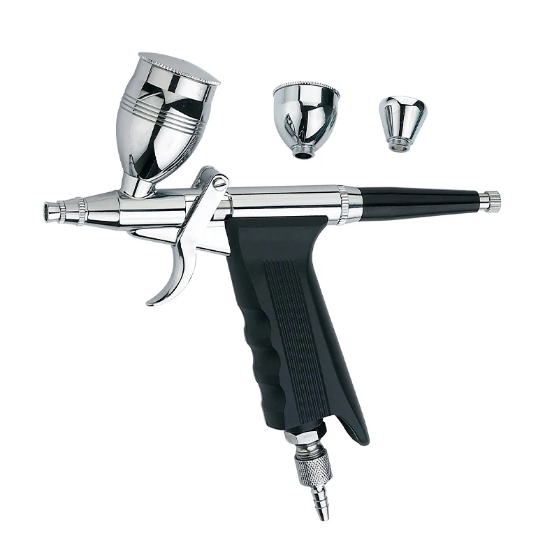 Professional trigger airbrush kit spray gun with gravity type single action AB-116AK
