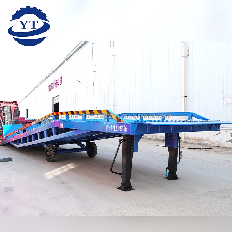 Warehouse electric hydraulic dock leveler mobile container load yard ramp Boarding Bridge