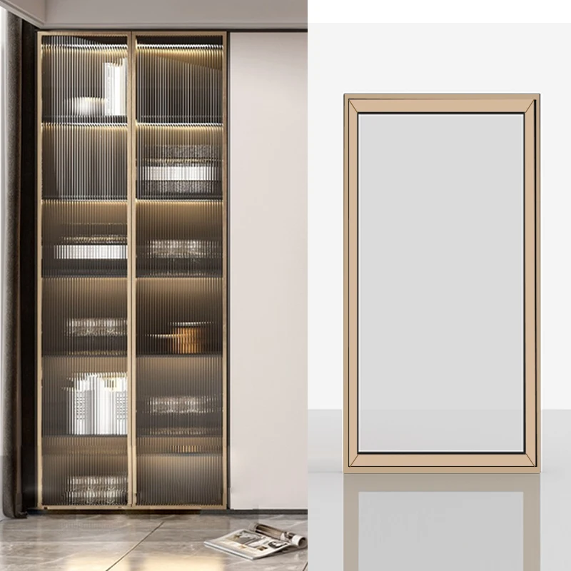 Aluminum Profile Wardrobe Closet Glass door Frame Aluminum Glass Door and Window Frame