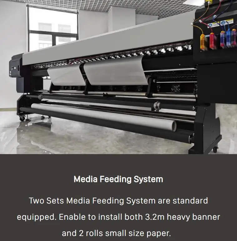 Hot sale 3.2m two i3200 heads 2400dpi 3D effect paper banner film canvas uv roll to roll printer digital inkjet printing machine