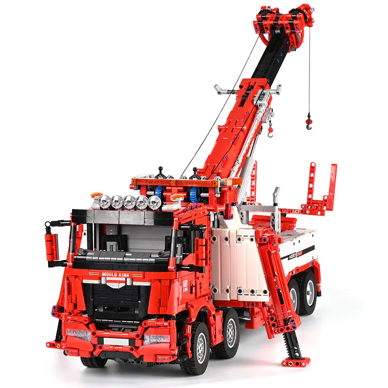 Hot Selling Mould King 17028 Road Rescue App Rc Remote Control Technic Engineering Construction Vehicles Building Blocks