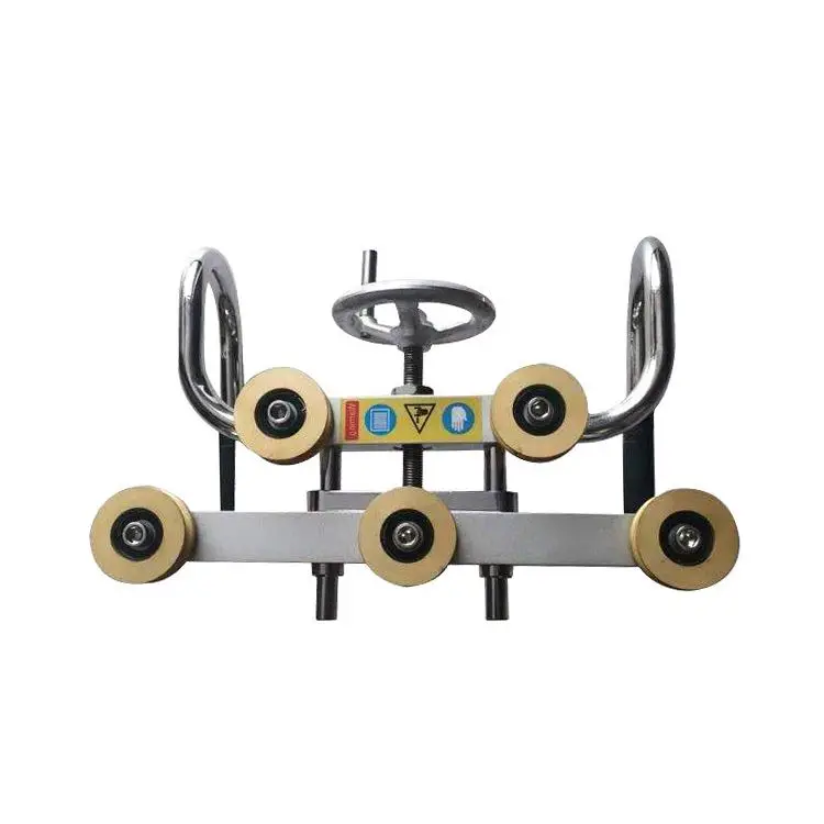 Contact wire hard point straightening set allows the easy and continuous straightening of the most common sizes of wires