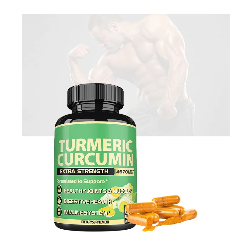 OEM/ODM private label Sports nutrition post workout supplement sports recovery Black Pepper turmeric curcumin capsules