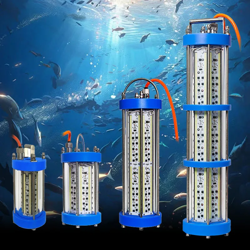 1000W 2000W Fish Attracting Night Led Submersible Lights Deep Drop Ice Salmon Squid Fishing Lights Underwater Led Fishing Light