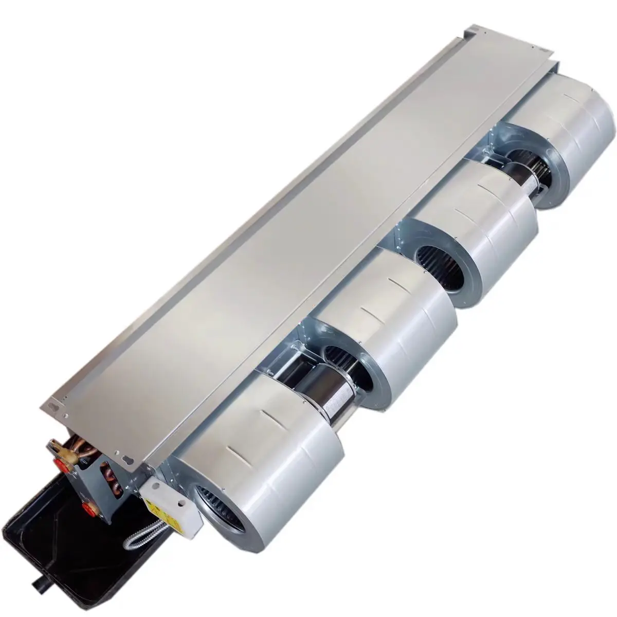 High quality energy saving low noise cold and hot water horizontal hidden fan coil