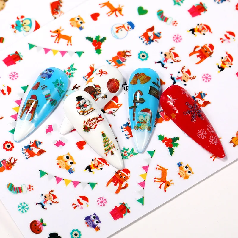 Free sample 2022 Popular Special Pattern Nail Stickers Custom Nail Wraps 3d Art Butterfly Designers Nail Stickers