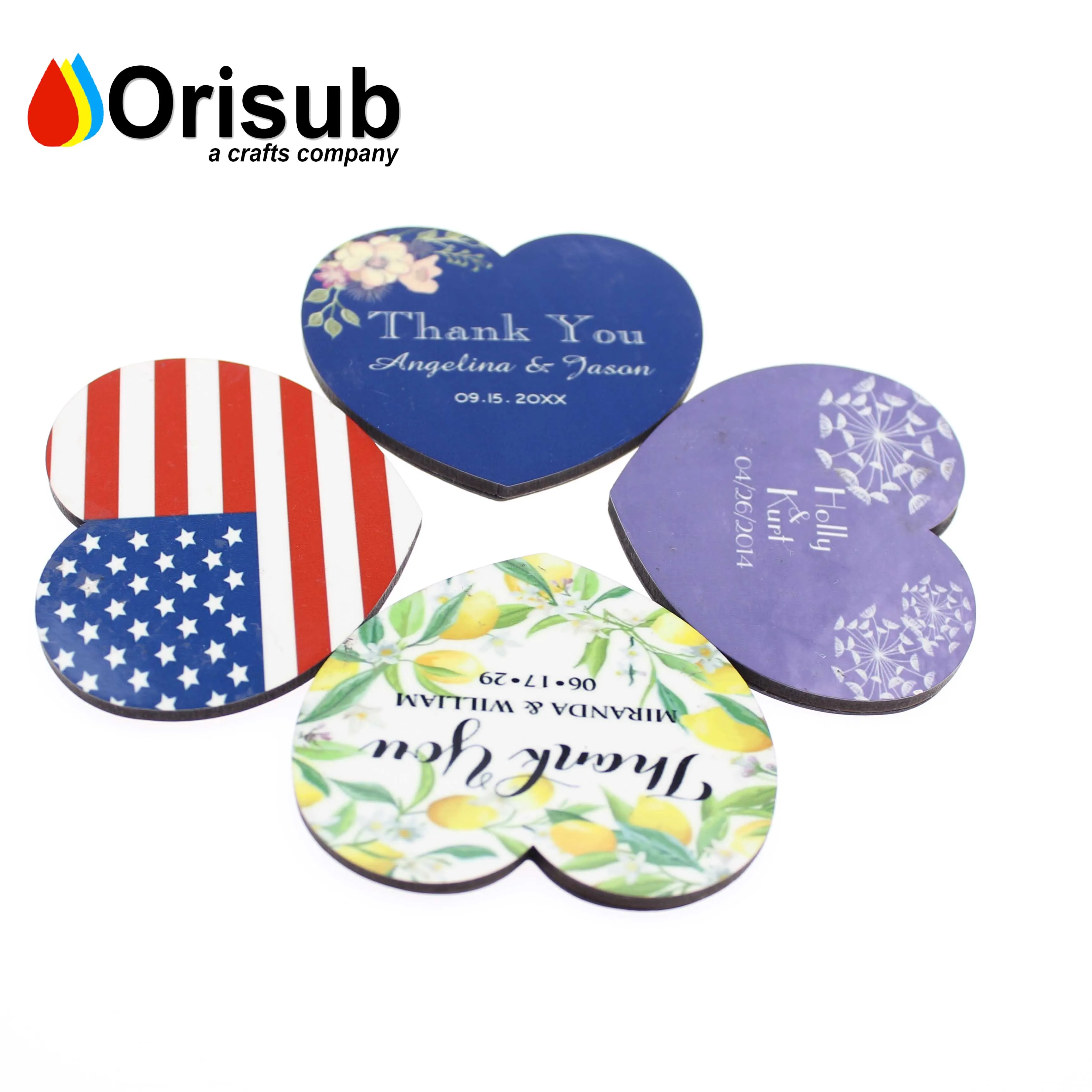 Blank wooden MDF sublimation magnet rectangular for heat press