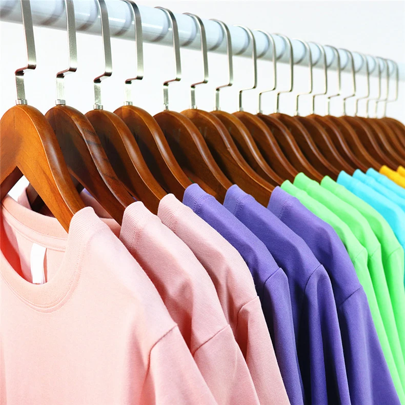 Free Sample 175/205gsm High Quality Wide Boxy Blank T Shirt Heavy Weight Cotton Tshirt Oversized Black White T-shirt For Kids