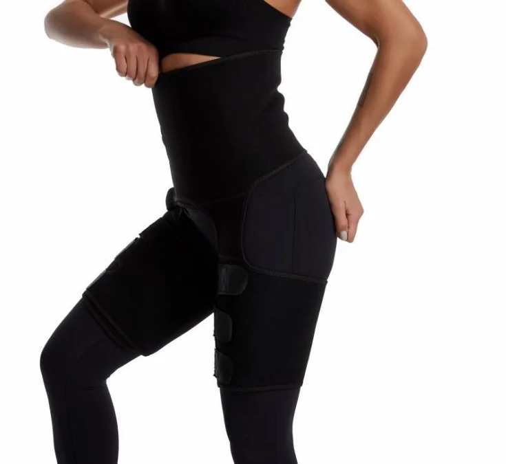 Adjustable Neoprene Sweat Waist Trainer Tummy Wrap Trimmer Belt High Butt Lifter Thigh