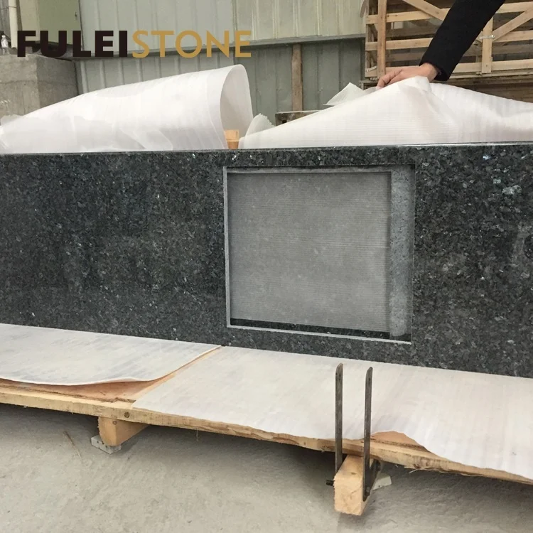 Norway Blue Pearl Granite epoxy resin kitchen countertop