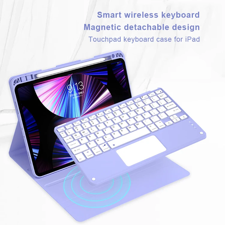 Wireless Keyboard Case With Touchpad For iPad 9 10.2 Inches 9th Generation Case With Keyboard Mouse