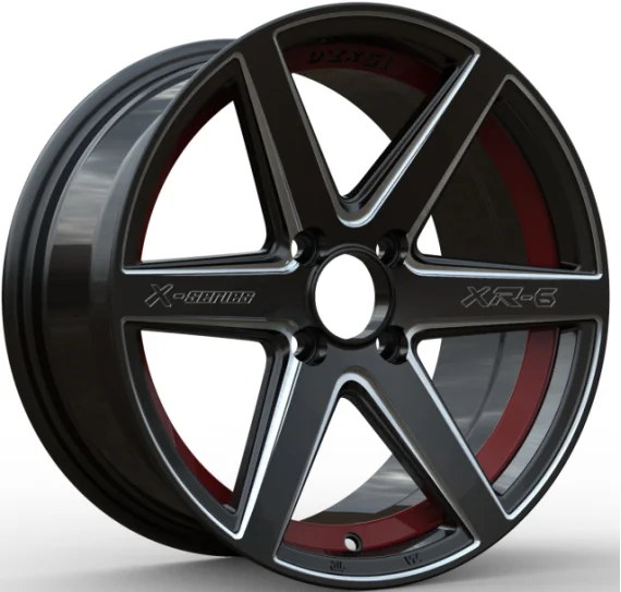 15 Inch 17inch New Designs Cheap Car Wheels 15x7j Wheels 4 Hole Gold Aluminum Alloy Wheel Set