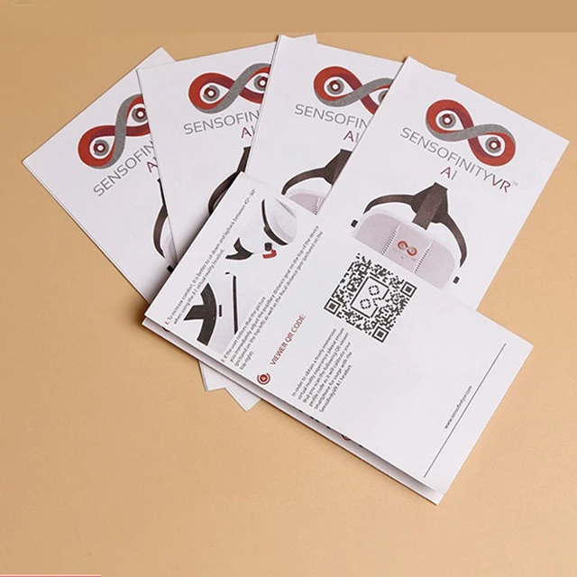 Product instruction manual custom digital 3C single page three folding page custom booklet brochure sample