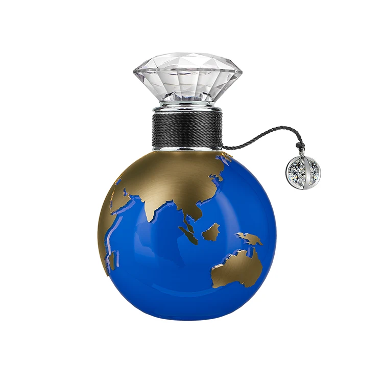 Unique Design Earth Shape 100ml Fancy Empty Glass Perfumes Spray Bottles