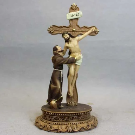 Traditional resin religious Jesus crucifix Cross Decoration