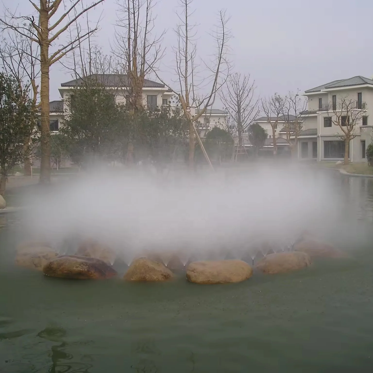 Water Fog Mist Fountain Show Fog Forest Water Fountain