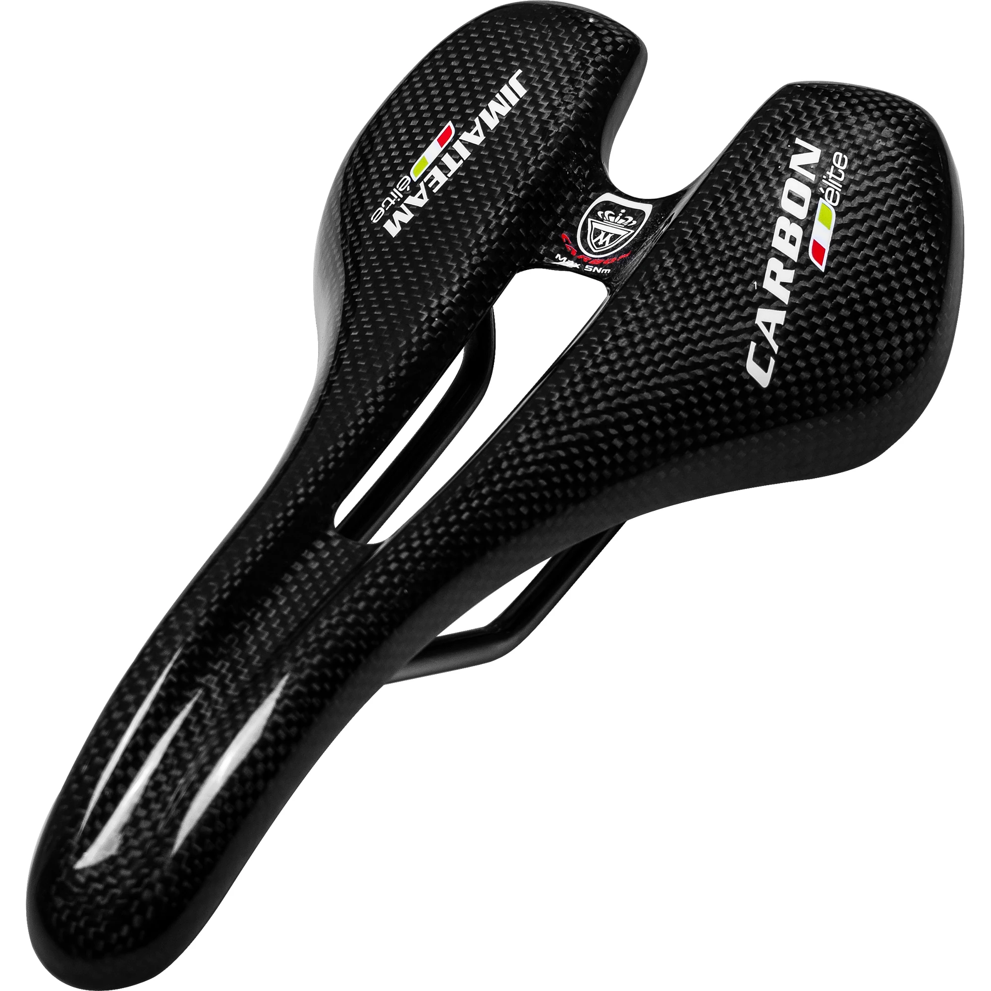 Wholesale JIMAITEAM 165g black glossy/matte carbon fiber with titanium alloy rail bicycle saddle