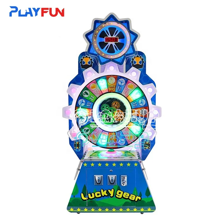 PlayFun Lucky Gear лотерейный билет продажа JP bonus Семейные карнавальные билеты Аркадный Игровой Автомат