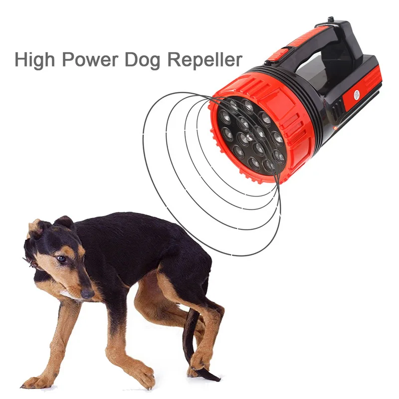 High Power 14 Heads Strong Ultrasonic Dog Cat Chaser Stops Aminal Attacks Deterrent Repeller