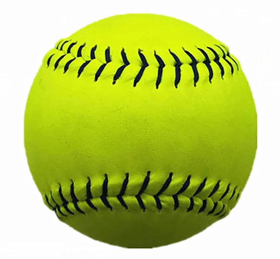11 inch 12 inch split leather  Polyurethane core softballs raised seam professional USSSA  fastpitch softball balls for game