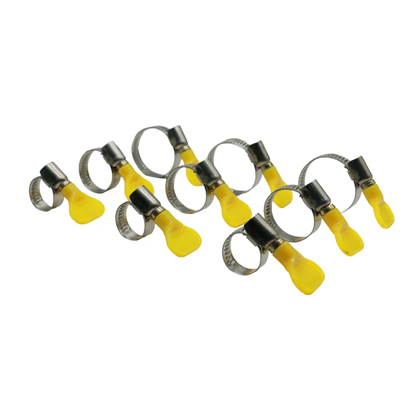 Adjustable Stainless Steel Spring Tube Clamp Fastening Flexible Clip Hose Clamps With Butterfly Screw