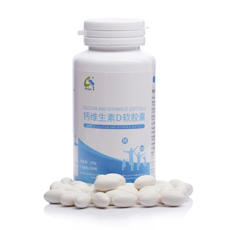 Улучшенные капсулы для софтгелей костной плотности, кальций с витамином d3