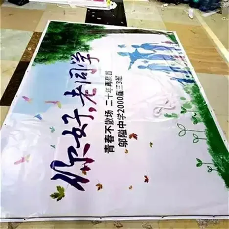 OEM ODM custom made diy deign cloth PVC paper Advertising painting canvas poster printing