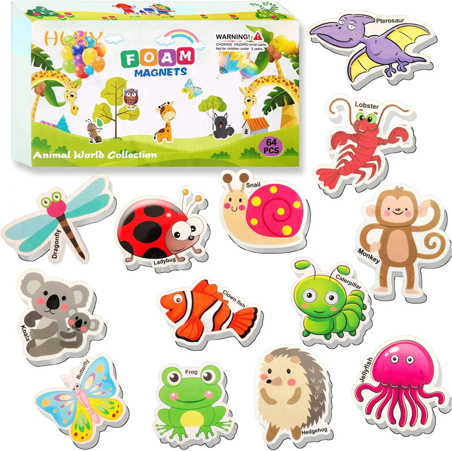 animal foam magnet dinosaurs insect ocean sea animal magnets kids educational toy