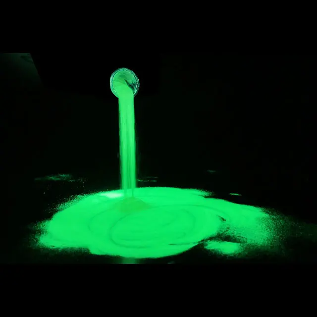 available sample and customization service wide application yellow green glow in the dark powder pigment luminous powder