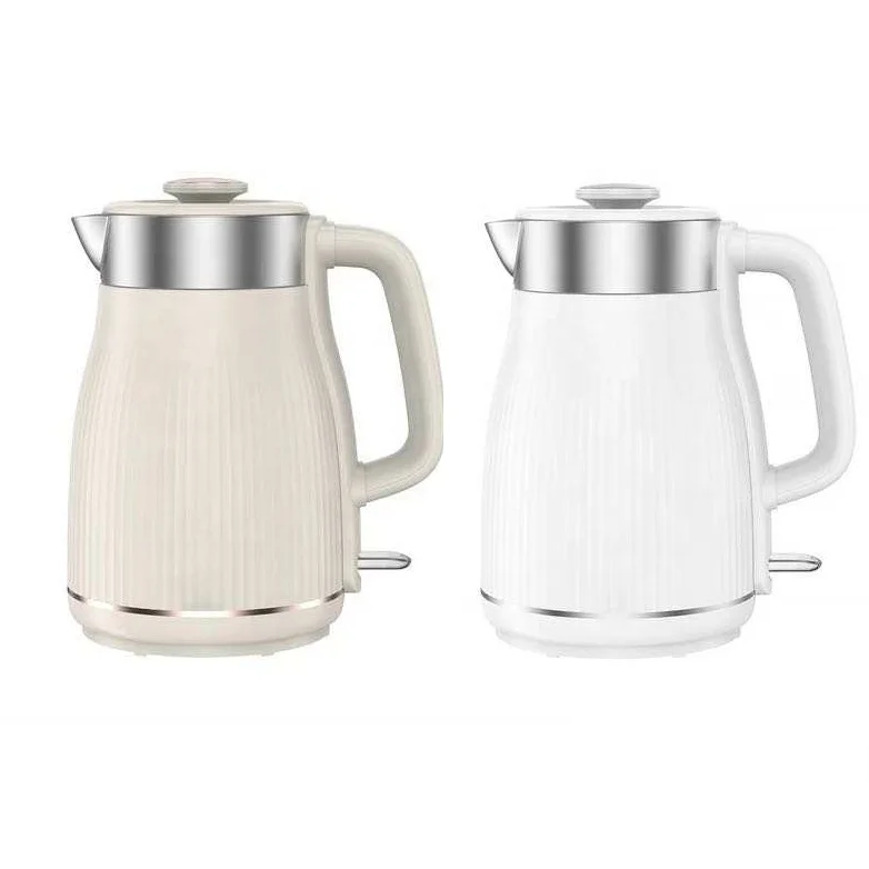 In stock YD-1833 Wholesale Price Electric Kettle Stainless Steel Double Wall Fast Boiling Hot Water Kettle