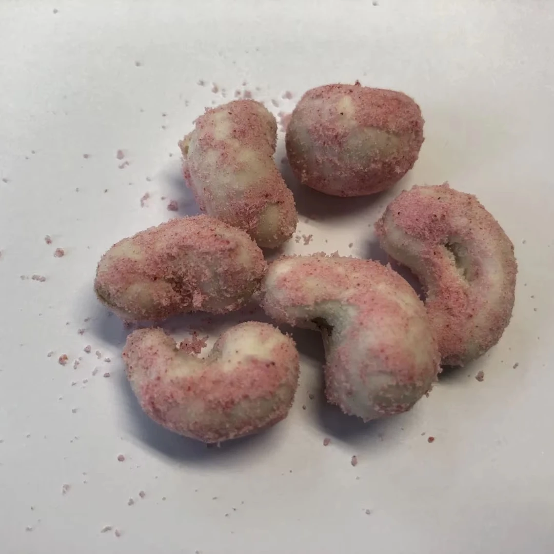 Healthy Food Hot Sale in OEM Packing High Quality Strawberry Flavor Roasted Cashew