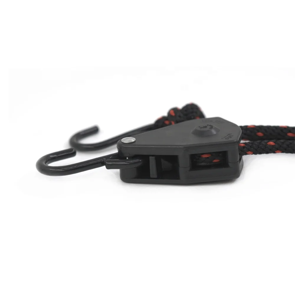 3/8 inch 8-feet rope ratchet tie down heavy duty with coated S hooks