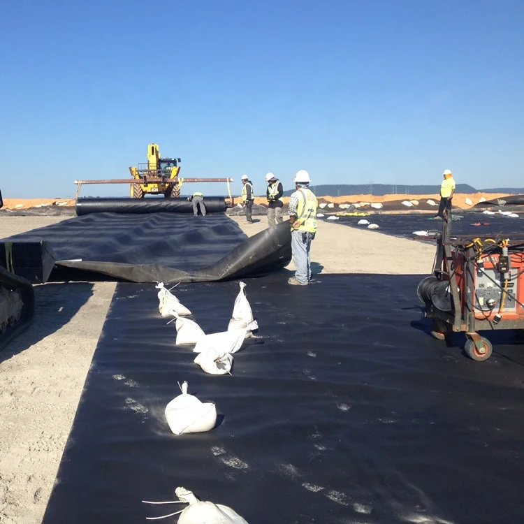 0.5mm 0.75mm 1mm Impermeable Plastic Film Fish Pond Liner Hdpe Geomembrane with best price