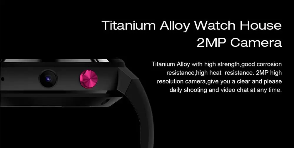 GFORDT 16GB High-end Camera Phone SIM Card Smart Watch 4G for Android